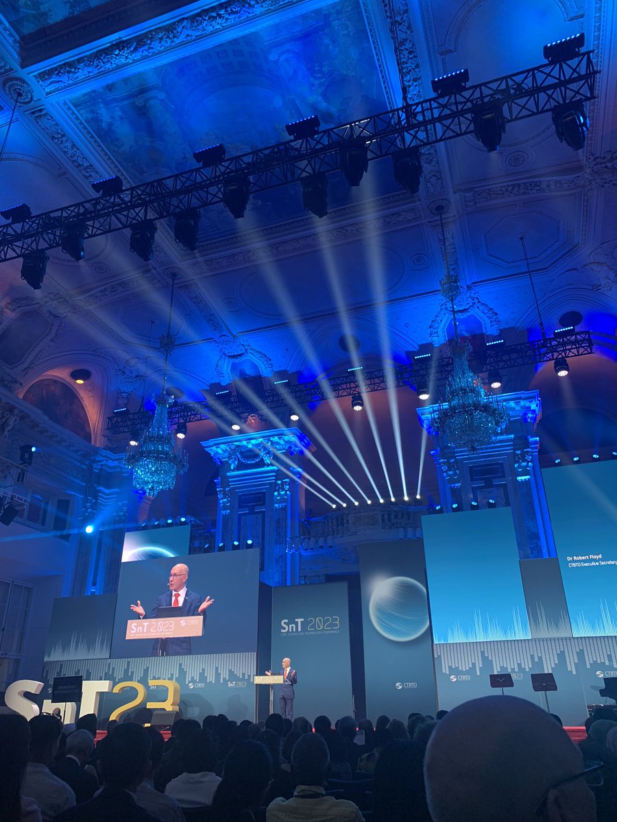 Denmark_in_AT's tweet photo. This week the @CTBTO’s #SnT2023 takes place with 🇩🇰 participation from #GEUS! The event gathers 2000 people from different fields working on improving nuclear-test-ban monitoring and ending nuclear tests. We look forward to a productive week! https://t.co/Oij3tGMwSK