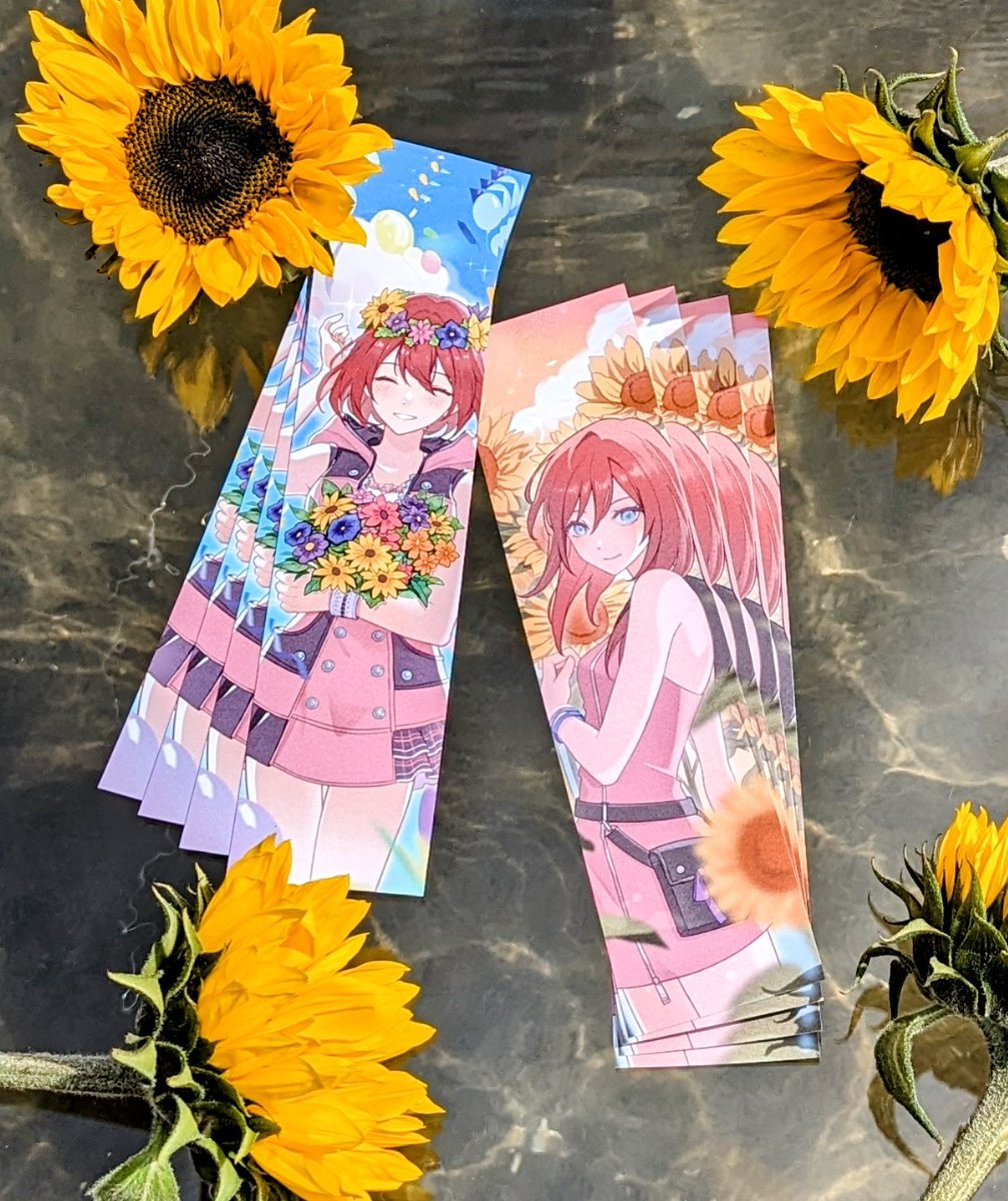 The double-sided bookmarks designed by <a href="/Potachuu/">CeCe</a> have arrived, and they're every bit as beautiful as the best beaches are!
#Kairi #KingdomHearts