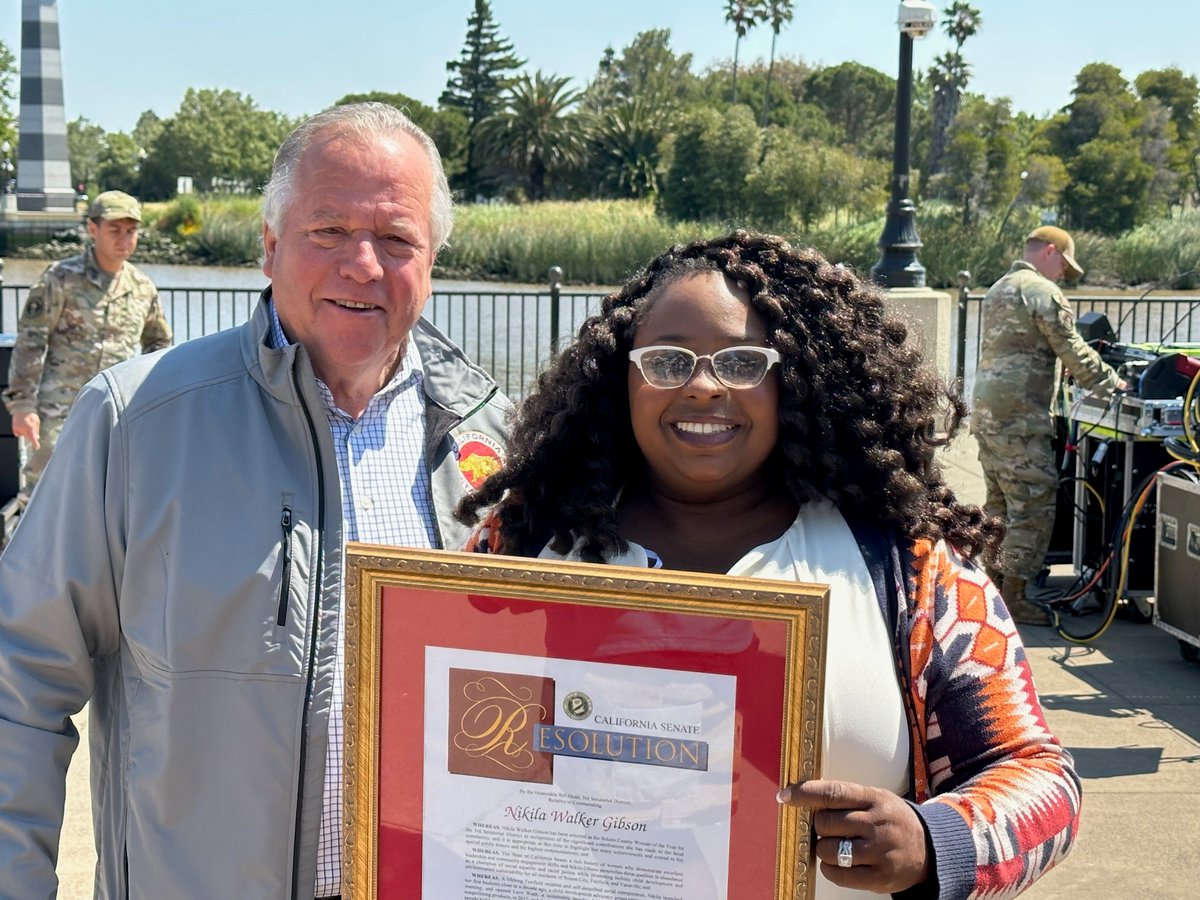 Recognizing Nikila Gibson, #SolanoCounty Black business advocate and president of the Tri-City #NAACP, as Solano County Woman of the Year!
@Factsnotfallacy <a href="/FairfieldNAACP/">Tri-city NAACP</a>