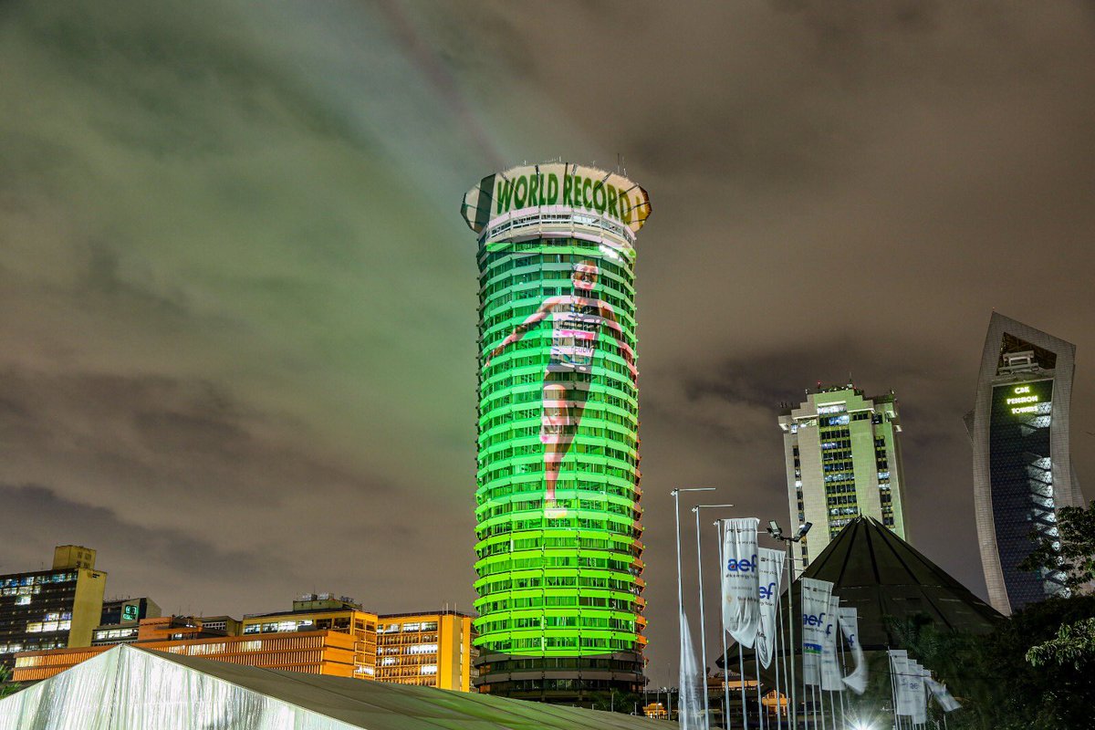 SafaricomPLC's tweet photo. Tonight, we joined Kenyans in celebrating World Record Holder, Faith Kipyegon for her amazing achievement in setting 2 new world records in a week. She showed the world how it is done and we couldn’t be more proud. #WorldRecordQueen https://t.co/QFWWPRMJZx