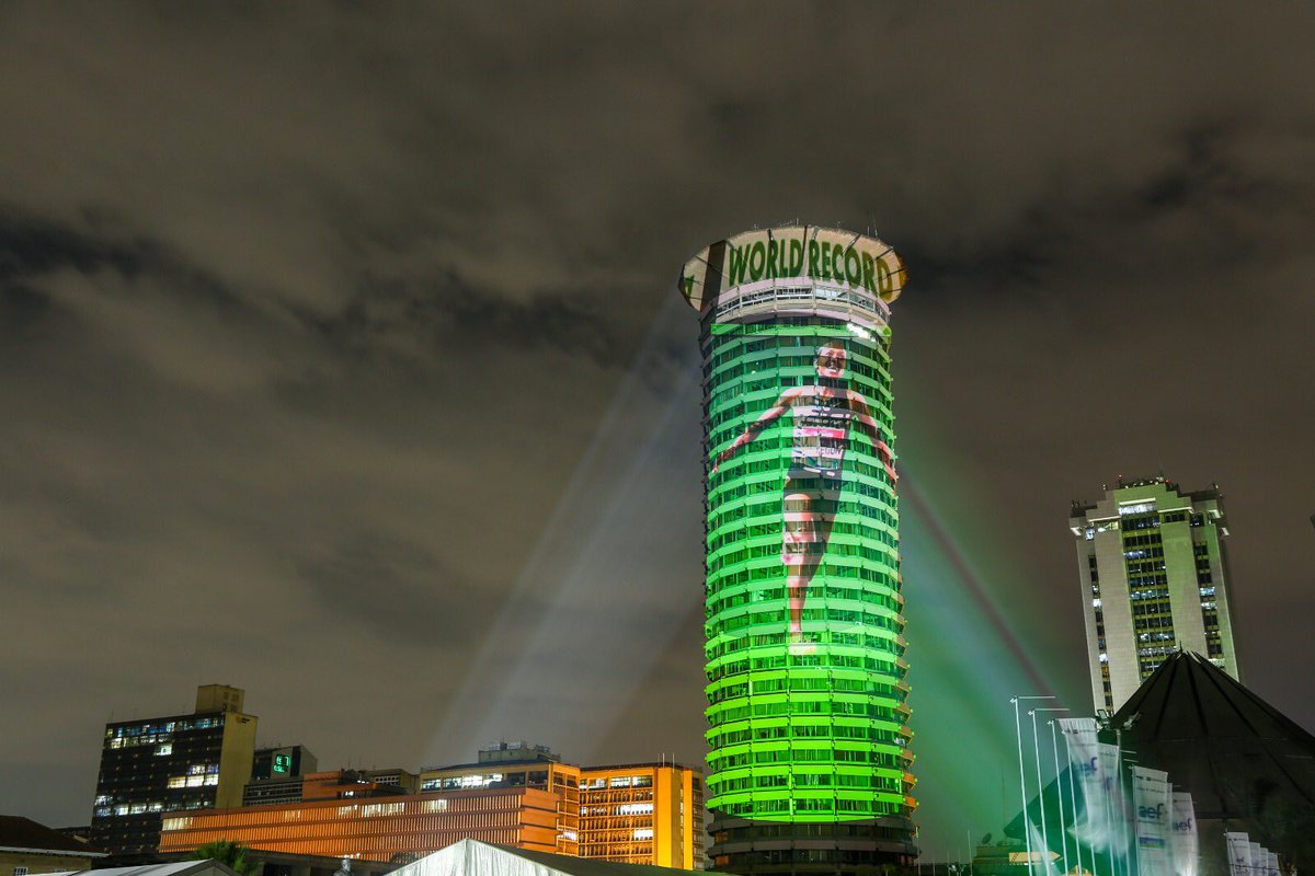 SafaricomPLC's tweet photo. Tonight, we joined Kenyans in celebrating World Record Holder, Faith Kipyegon for her amazing achievement in setting 2 new world records in a week. She showed the world how it is done and we couldn’t be more proud. #WorldRecordQueen https://t.co/QFWWPRMJZx