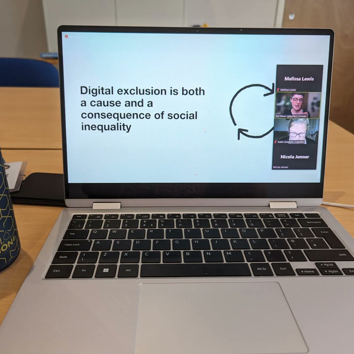 Then this afternoon I spent time listening to Kat Dixon talking about ways to think about the concept of digital exclusion, as part of #DLWeek organised by @DigiPovAlliance. It gave me lots to consider as I continue working on the Spark iT digital inclusion project in #Somerset!