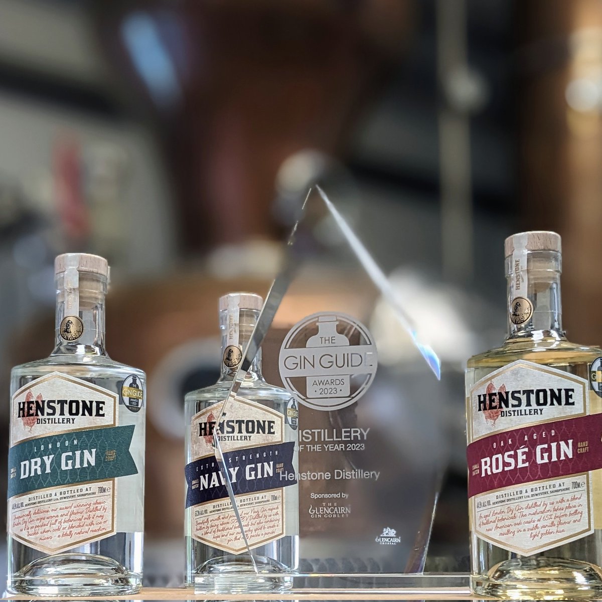 Henstone Distillery (@henstonedistill) on Twitter photo Wow, here's our Distillery of the Year 2023 trophy!! Thank you <a href="/theginguide/">The Gin Guide</a> and <a href="/GlencairnGlass/">Glencairn Glass</a> we're absolutely delighted 😊
#gin #awardwinning #awardwinner #tgga2023 #ginguideawards #ginguide #oswestry #shropshire #supportsmallbusiness #supportlocal Wow, here's our Distillery of the Year 2023 trophy!! Thank you <a href="/theginguide/">The Gin Guide</a> and <a href="/GlencairnGlass/">Glencairn Glass</a> we're absolutely delighted 😊
#gin #awardwinning #awardwinner #tgga2023 #ginguideawards #ginguide #oswestry #shropshire #supportsmallbusiness #supportlocal