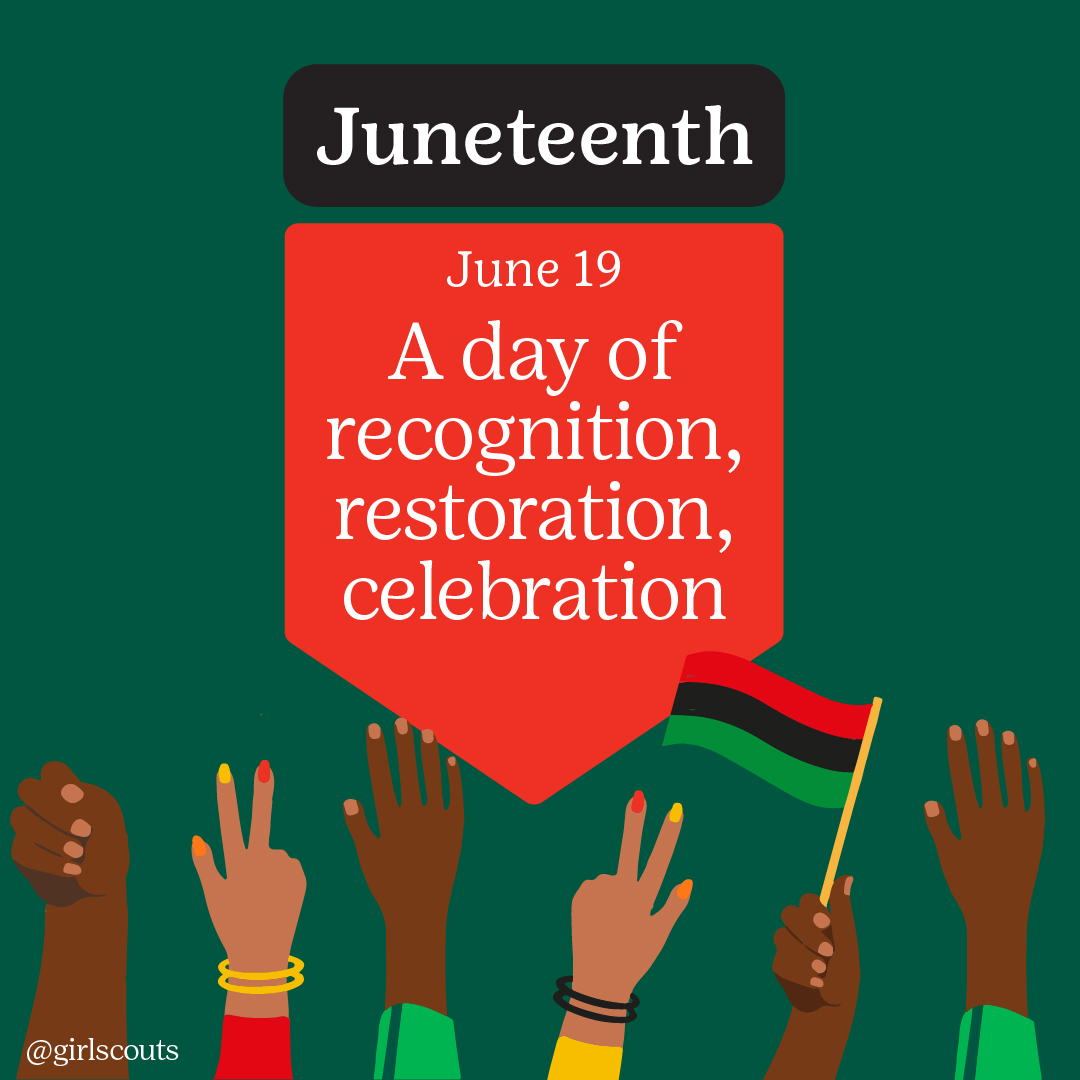 ✨Happy #Juneteenth! ✨Today we gather in celebration and the continued fight for freedom! ❤️💚🖤