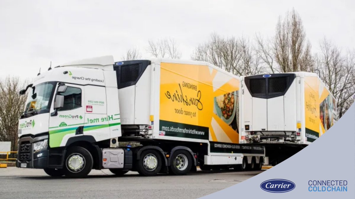 Carrier Transicold Vector HE 19 units are helping Apetito move towards net zero carbon #emissions, playing a role in Carrier’s goal to help customers to reduce their carbon footprint by more than one gigaton by 2030. 👉 bit.ly/3Nw2ohb
#MovesThatMatter #sustainability