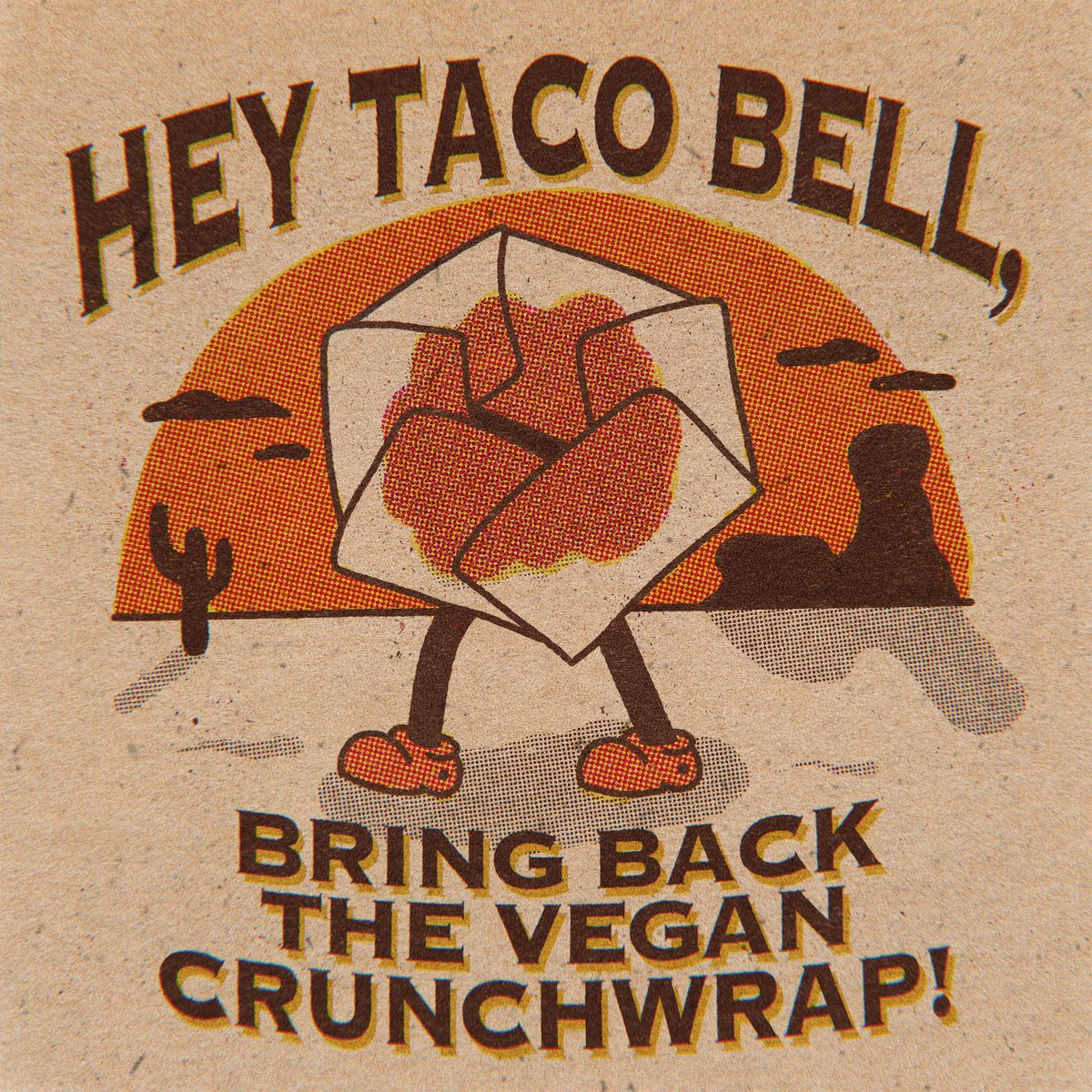 Tag @tacobell below if you want them to bring back the #vegan crunchwrap nationwide!