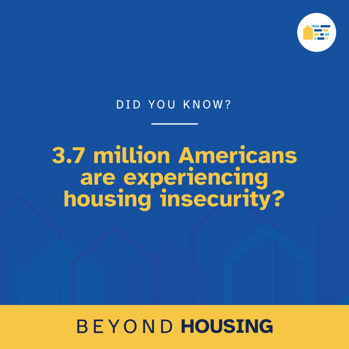 Did you know 3.7 million Americans are experiencing housing insecurity? Tune in to our podcast to learn how we can bring change and increase affordable housing. #BeyondHousing #AffordableHousing #HousingCrisis  #HousingEquality