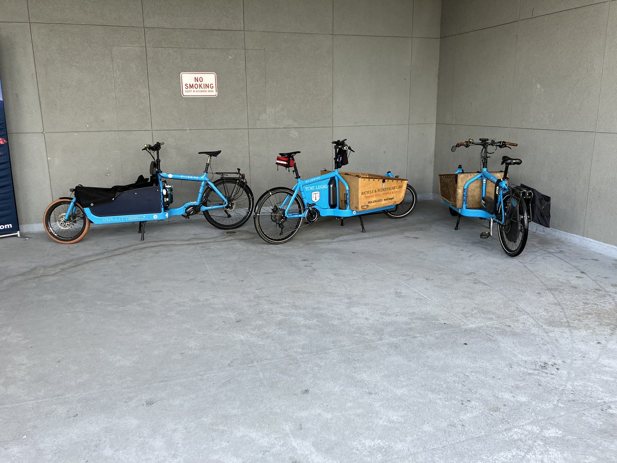 A gaggle of Bluebirds at summer camp drop off