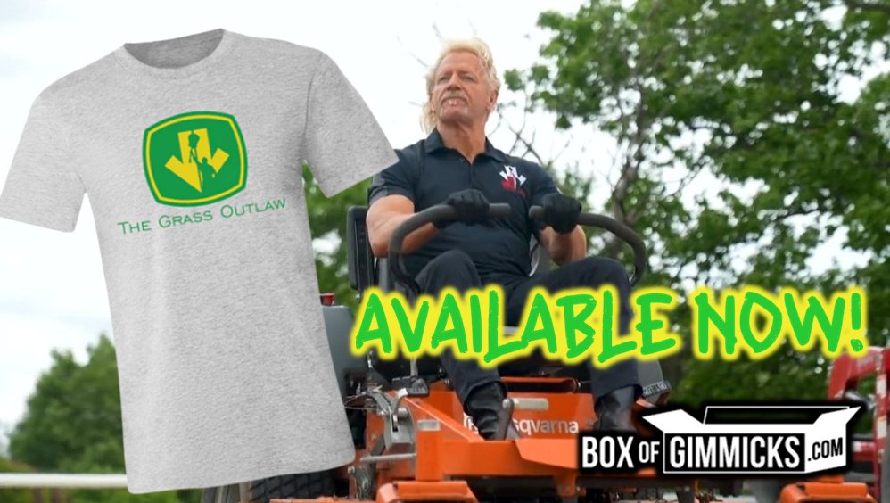 Summer is heating up and The Grass Outlaw shirts are selling like hotcakes! Pick yours up at @BoxOfGimmicks! Shop: boxofgimmicks.com/collections/my…