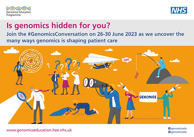 Most of us have heard of #genetics in healthcare, but what about #genomics? Join the #GenomicsConversation 26-30 June and find out what you need to know: ow.ly/Xtl850ORXW0 <a href="/genomicsedu/">Genomics Education</a>  <a href="/SWGenomics/">NHS SW Genomic Medicine Service Alliance</a> <a href="/ExeterGenomes/">ExeterGenomes</a> <a href="/RDExeter/">Exeter Rare Disease</a> #genomics 🧬🧬🧬