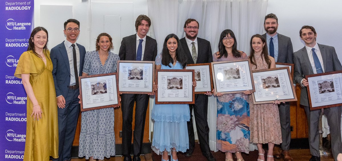 Sending heartfelt congratulations to the outstanding @NYURadRes Graduating Class of 2023! 🎉 Wishing you all the best & much success from your @NYUImaging family!💜