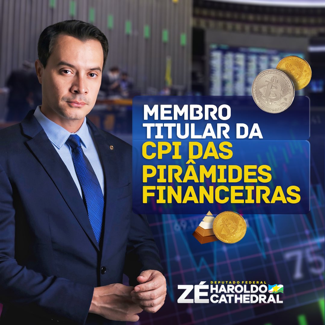 ze_haroldo's tweet photo. Como investidor e estudioso do mercado financeiro, sei da gravidade das ações criminosas que fazem tantas vítimas no Brasil. 

Meus esforços com esse trabalho na CPI será criar um ambiente mais seguro para explorar o mercado das criptomoedas. https://t.co/0MyPNZowtj