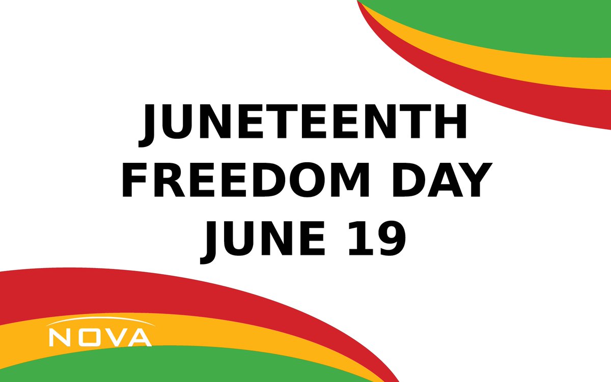 NOVA_Engineer's tweet photo. On this #Juneteenth, we recognize what this day represents...freedom, liberation, and equality. Together we honor this historic moment and confirm our commitment to #diversity, #inclusion, and #equity. https://t.co/hcAl0ZmEFb
