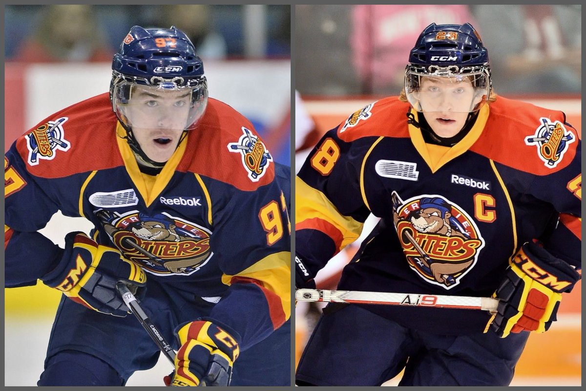 Connor McDavid and Connor Brown were teammates with the Erie Otters in the OHL from 2012-2014. During those two seasons, McDavid and Brown combined for 362 points. And now, nine years later, McDavid and Brown might soon be reunited as teammates with the #Oilers. #LetsGoOilers
