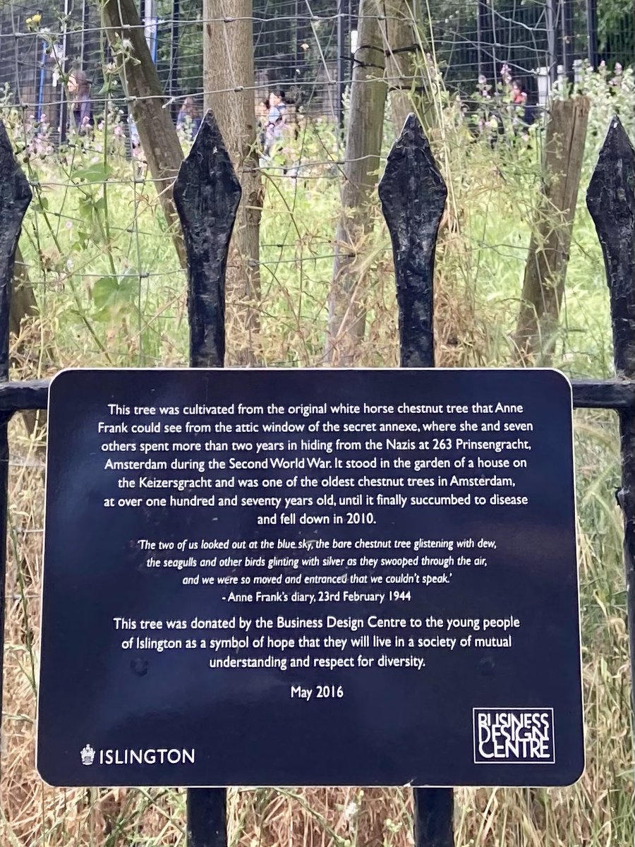 On day 18 of #30DaysWild I completed the Great Big Nature Survey; On day 19 I discovered this special chestnut tree on Highbury Fields &amp; was deeply moved by its history ❤️
@WildLondon <a href="/WildlifeTrusts/">The Wildlife Trusts</a> <a href="/30DaysWild/">#30DaysWild from The Wildlife Trusts</a> <a href="/IslingtonBC/">Islington Council</a>