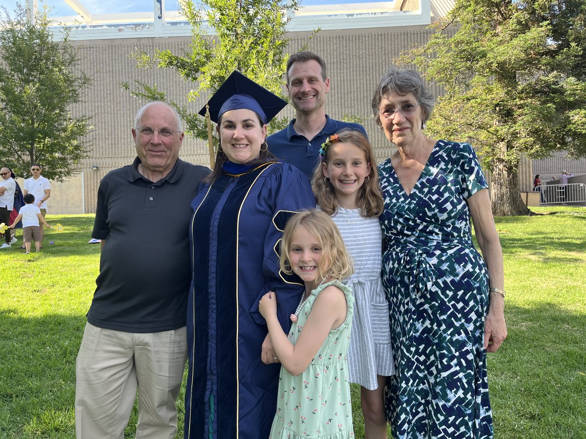 When I started my PhD in 2017 I had a 1 and 4 year old, who only understood that they missed me when I was gone all day long. Last week I got to graduate with 7 and 10 year olds by my side, mature enough to appreciate my accomplishment. A deeply rewarding experience. @Momademia