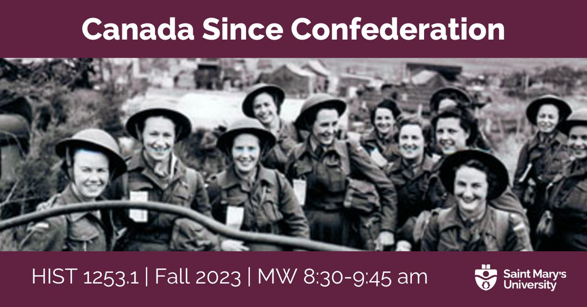 Looking for a @HistorySmu course this fall? In HIST 1253.1: Canada Since Confederation, examine modern Canada's development, considering the impacts of industrialization, regionalism, war and the Great Depression. MW 8:30-9:45 am, LA 181. #cdnhist #artswithimpact