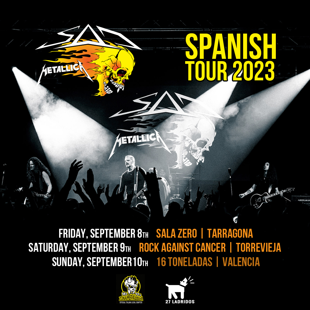 27_Ladridos's tweet photo. 🤟 ¡¡@SADMETALLICA POR PRIMERA VEZ EN ESPAÑA!!
¡TOMA NOTA Y NO PIERDAS LA OCASIÓN DE VERLOS EN DIRECTO! 🤟
08.09.23 @salazerotgn #Tarragona
09.09.23 #RockAgainstCancer #Torrevieja
10.09.23 @16_Toneladas #Valencia
MÁS INFO Y ENTRADAS A LA VENTA EN:
https://t.co/9pN4it06cJ
🔥🔥🔥 https://t.co/KnWipncCL9