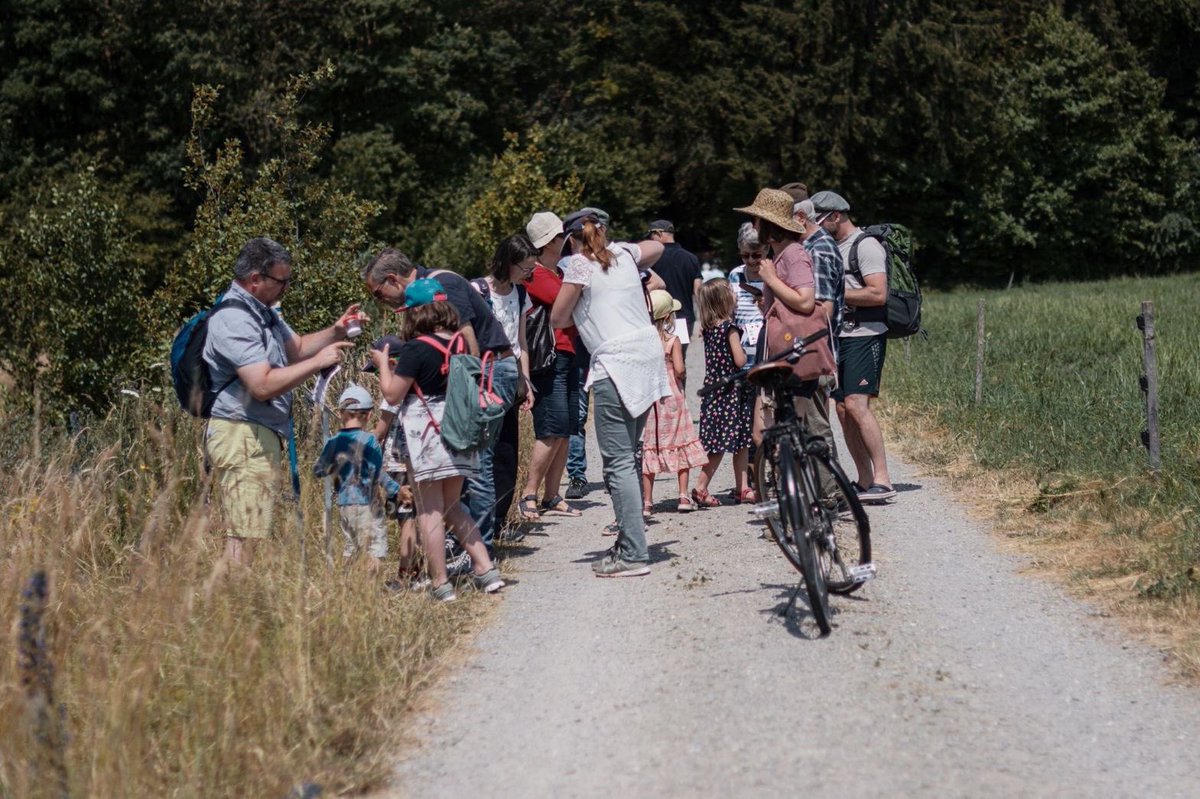 StrickhofDirekt's tweet photo. Am Strickhof Lindau wurde der interaktive Erlebnisweg Farmtrail feierlich eingeweiht. An zwölf Stationen erfahren Besucher/innen viel Wissenswertes zu Landwirtschaft, Konsum und Klima. Die Kleinsten werden von Henna Gluck 🐓 auf dem Trail begleitet.

https://t.co/RNOZUEtg1z https://t.co/87bdOdw6uS