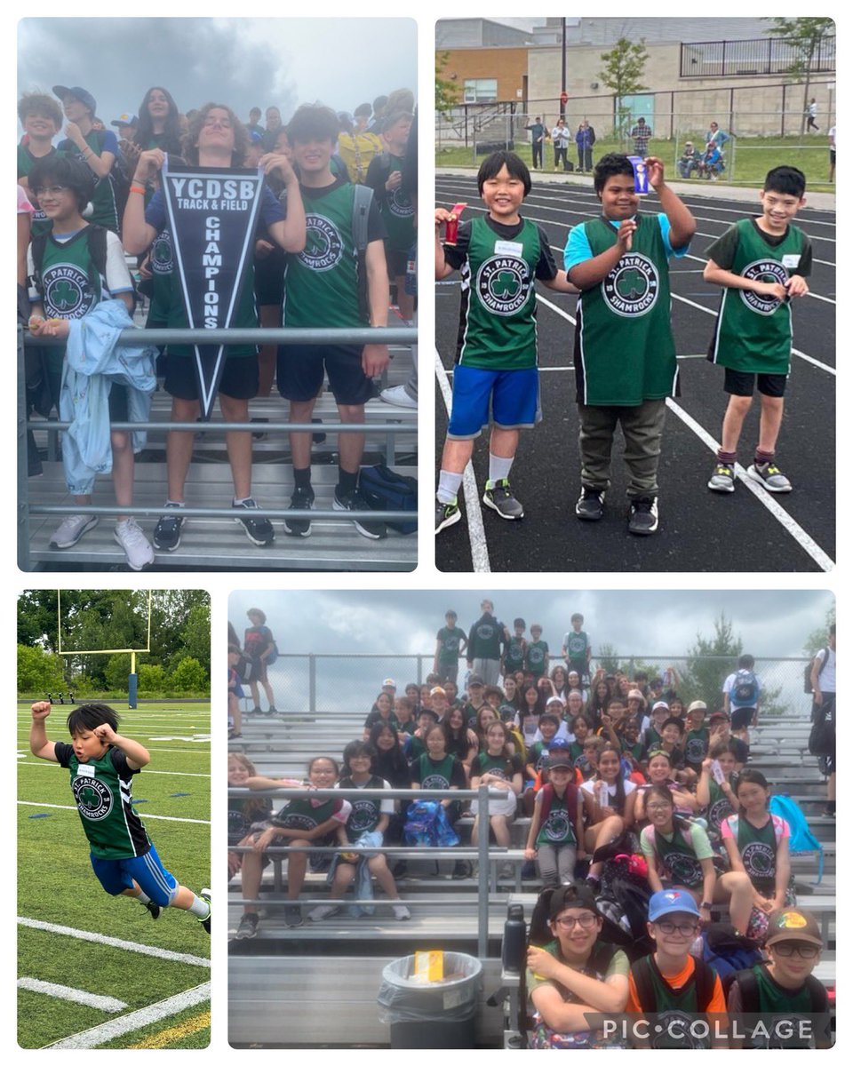 <a href="/StPatrickCES/">St. Patrick CS</a> students showed tremendous grit, dedication and sportsmanship! Their hard work and teamwork paid off as our Shamrocks came in 1st place! Well done! 🥇 🏃 ☘️ <a href="/YCDSB/">York Catholic District School Board</a> <a href="/DomenicScuglia/">Domenic Scuglia -</a> @JoelChiutsi <a href="/yceaa/">Athletic Association</a>
