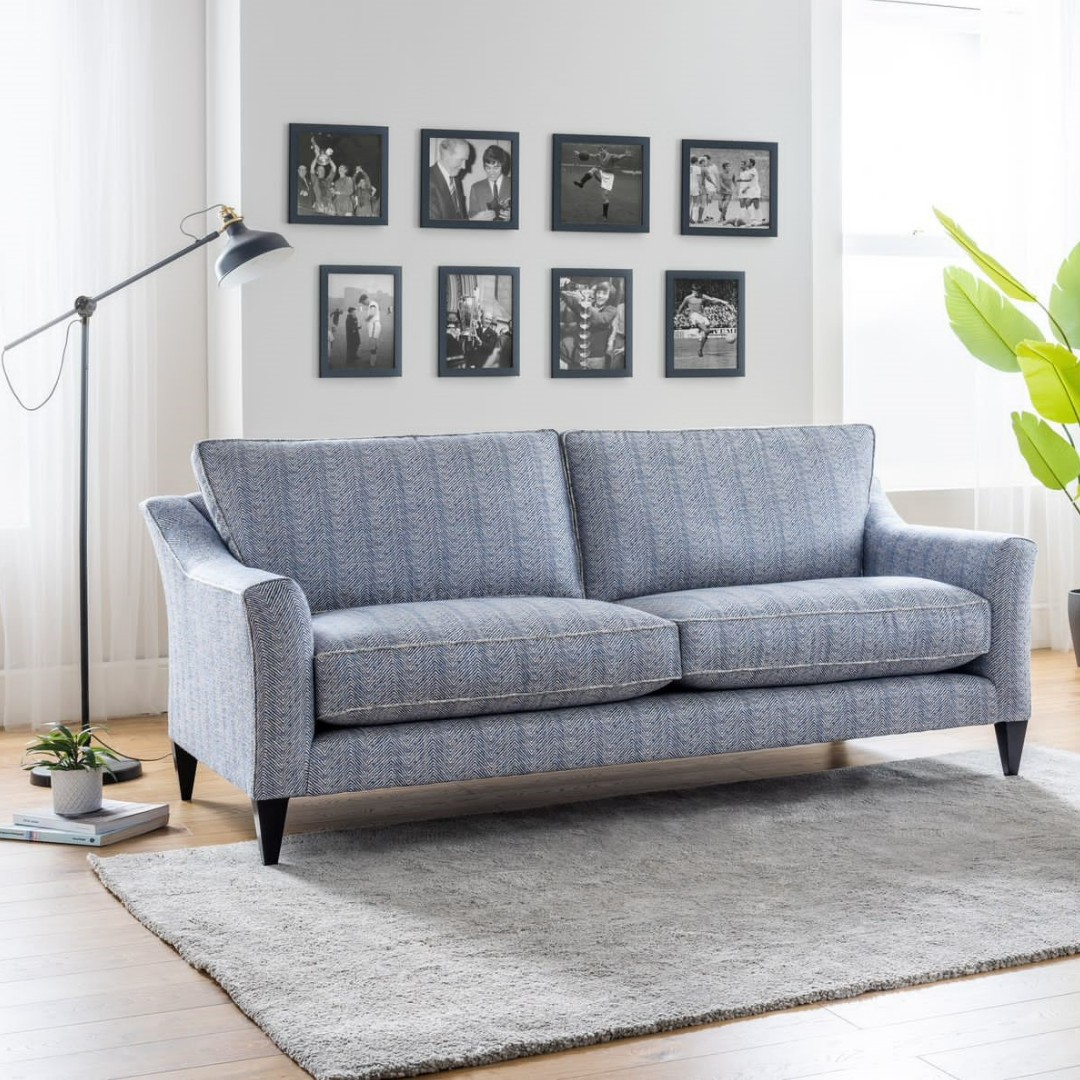 Fresh Monday Inspiration from Artistic Upholstery Limited🌿🤍A beautiful bespoke sofa &amp; armchair finished in Fuego &amp; Viento from our Altamira collection. Don't these look divine? Check out all 4 textured designs from Altamira via our bio🛋️#upholsteryfabric #wemyssfabrics
