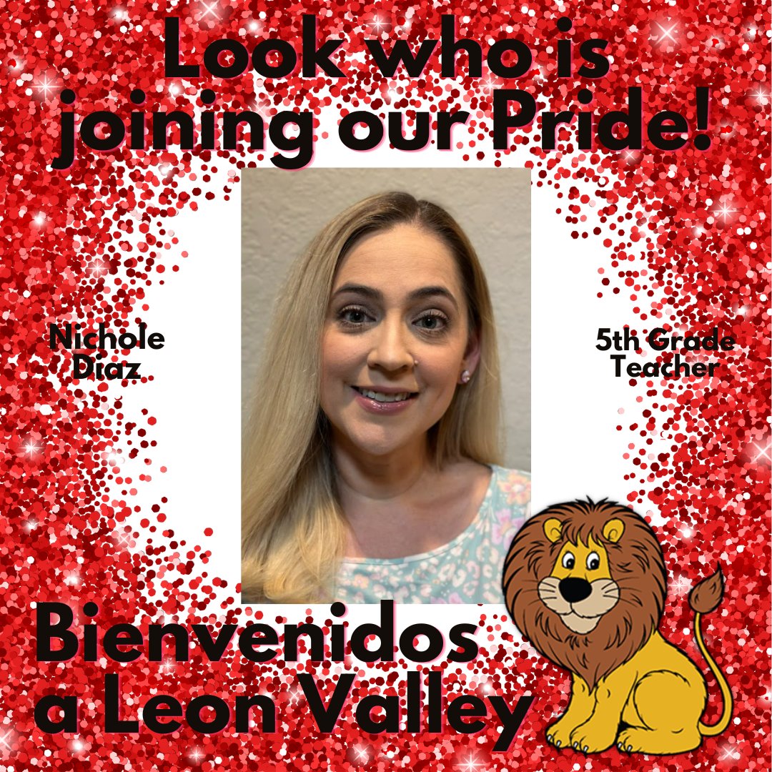 Look who is joining our @NISDLeonValley Team! We are so excited to have you. Welcome to our Pride! 🦁¡Miren quienes se están uniendo a nuestro equipo! Estamos muy emocionados de tenerlos con nosotros. Bienvenidos a nuestra manada. @NISD #TeamLVE #OneTeamOneVision