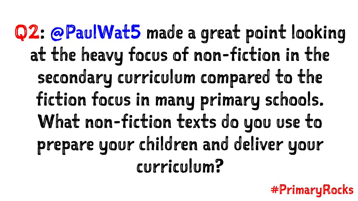 #PrimaryRocks @PaulWat5 ’s Q2