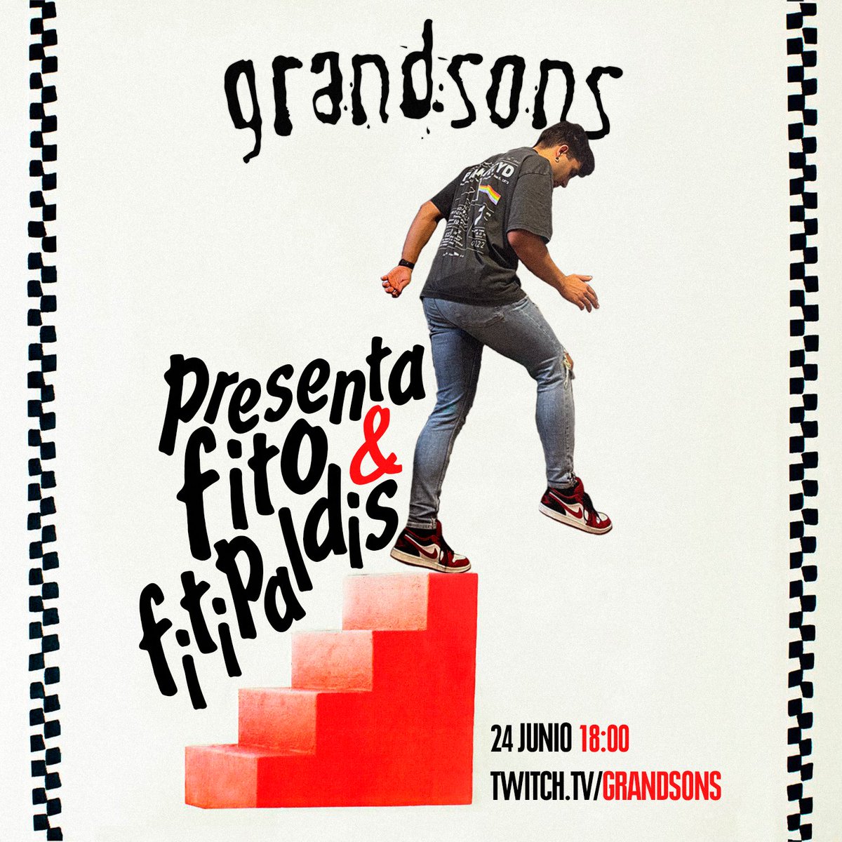 GrandsonsTV's tweet photo. 💀ESPECIAL FITO &amp; FITIPALDIS💀

Ya iba siendo hora de volver a tocar y que mejor que hacerlo acompañados de @Elesky25 @alexRdrummer y @elretirodegumi 🔥

El sábado a las 18:00 estaremos versionando los mejores TEMAZOS de Fito en Twitch.

¿Nos echabais de menos? 💜 https://t.co/Wj5dY1x0Wo