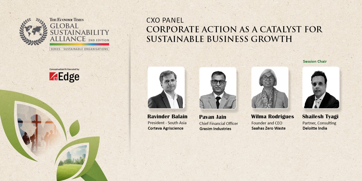 ETEdge_GSA's tweet photo. Join our esteemed speakers at the GSA Sustainable Organisations 2023, an exclusive event to shed light on "Sustainability" as an emerging business weapon that is redefining the business landscape.
Know more: https://t.co/ggHoIp3Ljg
#GSASO2023 https://t.co/MHKjBVaIO2