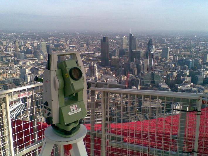 Mark  Adams shared this incredible moment with us from Surveying 'The Shard'  in London(Western Europes Tallest Building). The views were awesome!