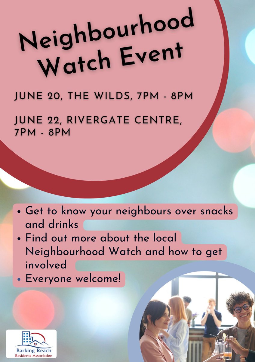 Please join us tomorrow at The Wilds at 7pm to know more about our local Neighbourhood Watch group. Refreshments provided!