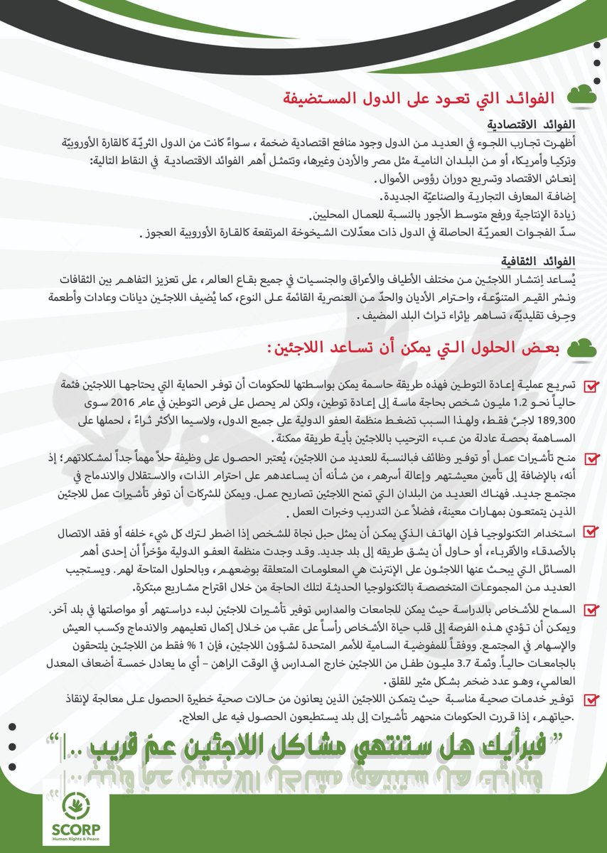 AMSA_cairo's tweet photo. 🟢 يصادف اليوم 19 يونيو اليوم العالمي للاجئين
و بنقدملكم الإصدار الثاني "يونيو" من مجلة سكورب.
واللي بنعرض فيه موضوع اللاجئين وإيه أهم المشاكل اللي بتواجههم والحلول الممكنة
نسيبكم في قراءة ممتعة مع مجلتنا 💚
#World_Refugee_Day
#Health_Equity
#SCORP
#AMSA_AzharCairo https://t.co/tt5UoVhKDx