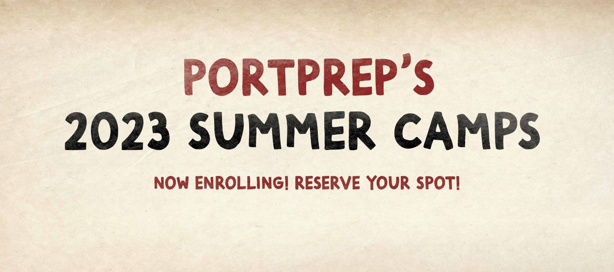 Our summer camps start in late July! There are still some spots available! Sign-up to learn about art, animation, or architecture! portprep.com/summer-camps