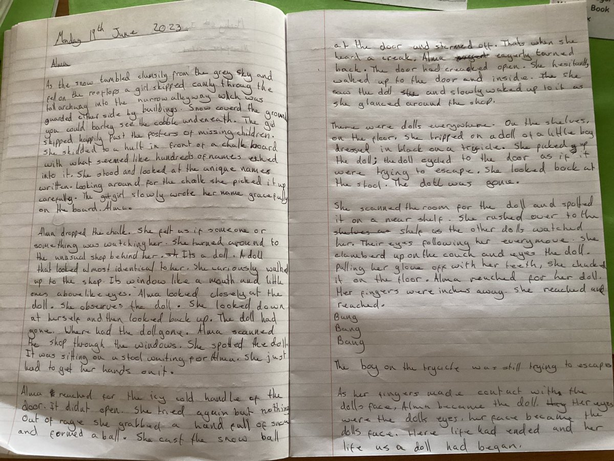 Well done to year six who have been producing  #amazingwriting today as they worked on their story stimulus texts #stamina #writingskills Ready for secondary yet…?? @Shoebury_High