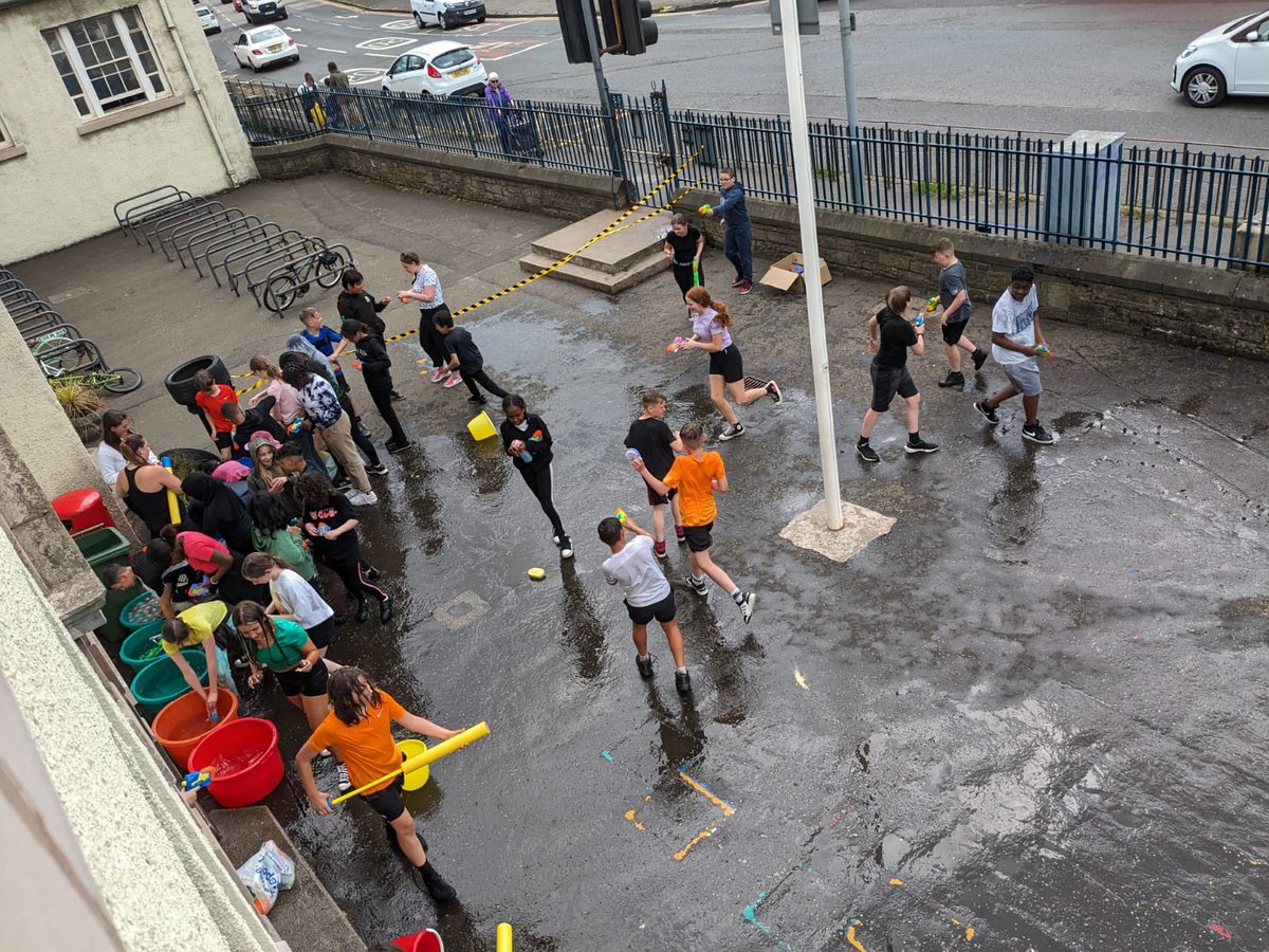 EPIC day filled with silent disco, inflatable bungee run, sumo suits and topped off with a mass water fight. Best day ever!