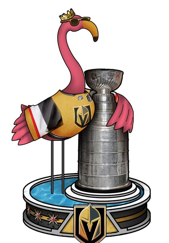 Vegas Golden Knights 2023 Stanley Cup Champions Flamingo