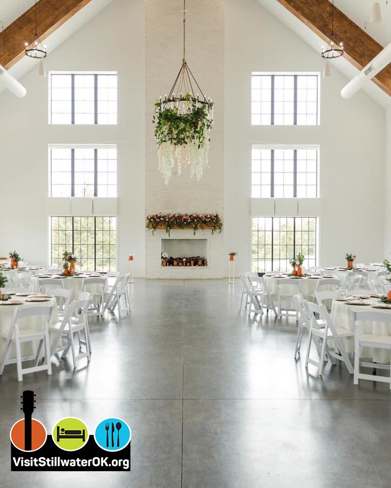 Modern meets timeless at The Range, Stillwater’s newest wedding & event venue! The Range embodies romance & charm, featuring a white brick exterior with black arched doors, high ceilings, & large windows to shine a light on the elegance this venue holds. bit.ly/RangeStilly