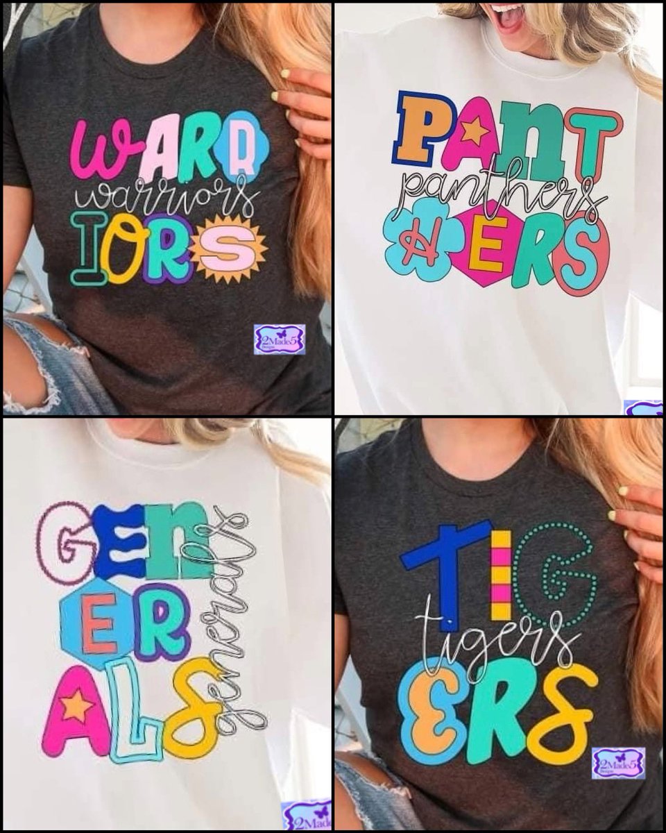Deason154's tweet image. New School Mascot Shirts now on my website! Available in Adult &amp;amp; Youth sizes.

💲2️⃣0️⃣ea. short sleeve sizes small-XL, add 💲3️⃣ for extended sizes. Porch pickup &amp;amp; shipping offered.

#schoolshirt #mascotshirt #generalsshirt #tigersshirt #panthersshirt #warriorsshirt #2Made5Designs