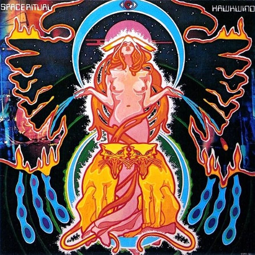 💥
#NowPlaying The Space Ritual Alive in Liverpool and London (commonly known as Space Ritual), a 1973 live double album recorded in 1972 by 🇬🇧 space rock band #Hawkwind, released May 11, 1973 by United Artists Records.
@tidal @HawkwindHQ