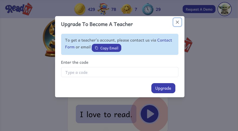 readm_app's tweet image. Teachers - use code SUMMER23 until July 1st to grab a teacher&apos;s account in readm.app for #FREE #ReadingFluency #ReadingPractice #ReadAloud #EducationalApps #literacy #EducationalGames #FutureEducation #ESL #edtech #EslTeacher #edchat #education #EdtechTeachers