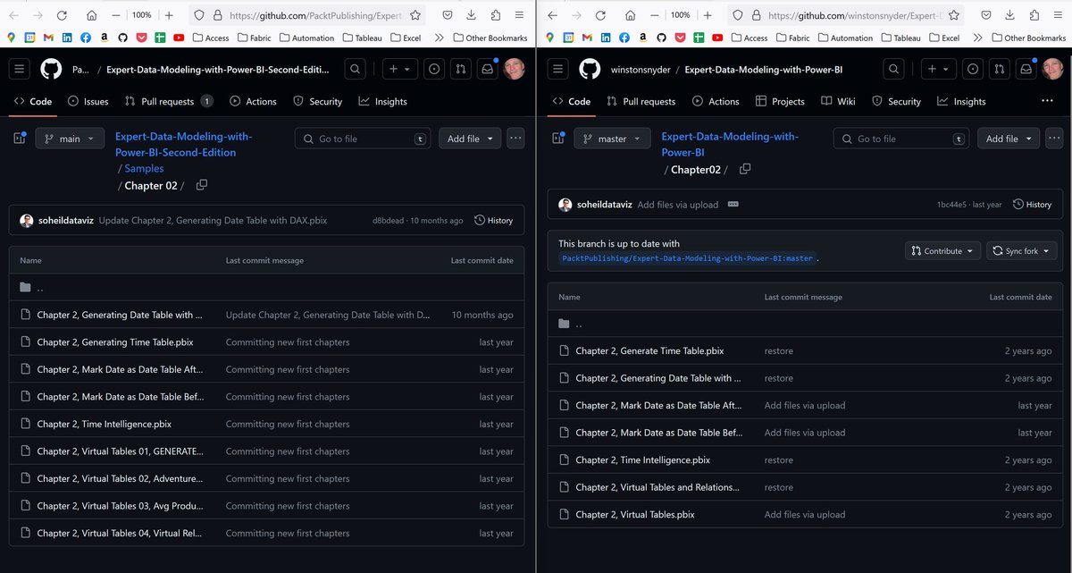 dataprose's tweet photo. @PacktPublishing @_SoheilBakhshi Email back and forth support. Seems issue I came across a different branch/repo. See screenshot comparison. https://t.co/c2gBlXUQvU