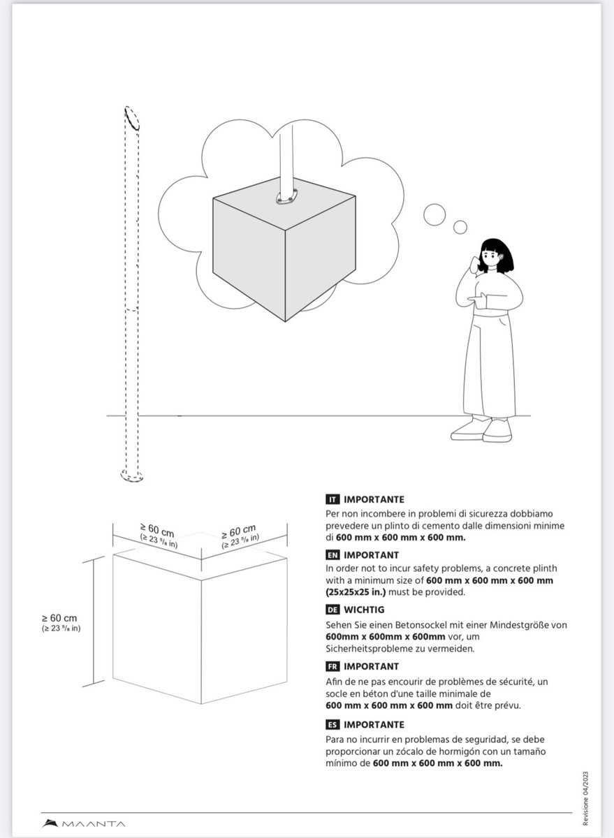 Are there any engineers out there that could help me figure the footings for this Shade Sail post &amp; rear brace?

#ManntaOutdoors
#EccentricLoad
#Footings
