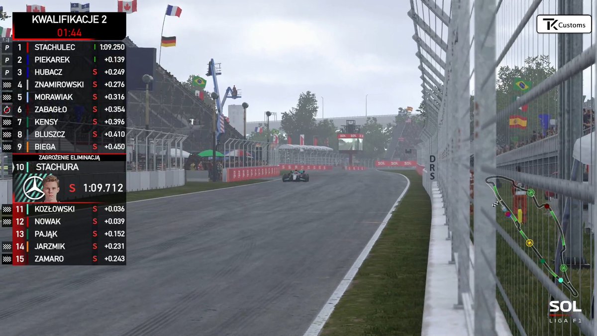 LegacyEsportsT's tweet photo. 🇨🇦 SOL F1 - Q2:
⏰@KamilPajak_SP is out in Q2😳, @Rulalos will start from the P12 and @KubaZyro ahead of him.
#SOLF1 https://t.co/o6EVWy9x4u