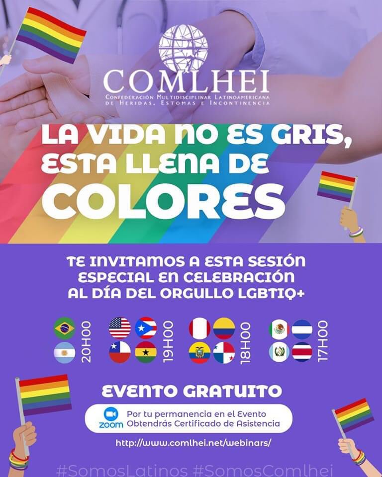 COMLHEI1's tweet photo. 🌈 #COMLHEI 🌐 #LATINO Te invita este Martes 20 de Junio de 2022 #webinar GRATUITO. CELEBRANDO LA DIVERSIDAD APRENDIENDO A SANAR HERIDAS EN LA COMUNIDAD LGBTIQ+ https://t.co/o3cy5xqI2b
19 horas (Porto Rico) 🇵🇷 
17 Horas (México) 🇲🇽 
20 Horas (Brasil) 🇧🇷 
18 Horas (Colombia) https://t.co/oyTJ3Y7oAc