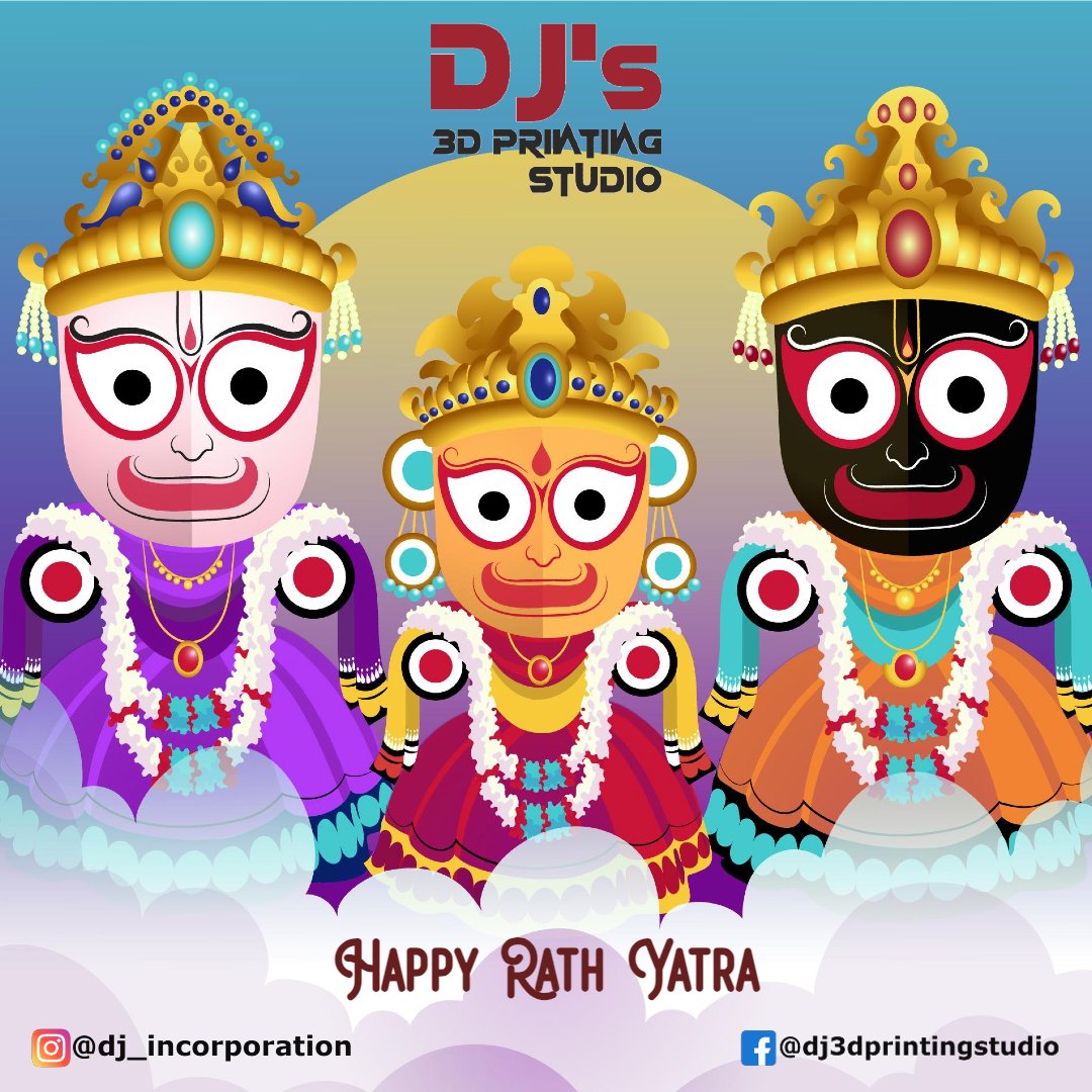 Rath Yatra - 20th June, 2023 #hinduism #cultureofindia #unityindiversity #JaiJagannath #3dprinting #additivemanufacturing #design #prototype #mechanical #scalemodel #automotive #giftideas #diy #homedecorideas #makeinindia #supportlocalbusiness #atmanirbharbharat