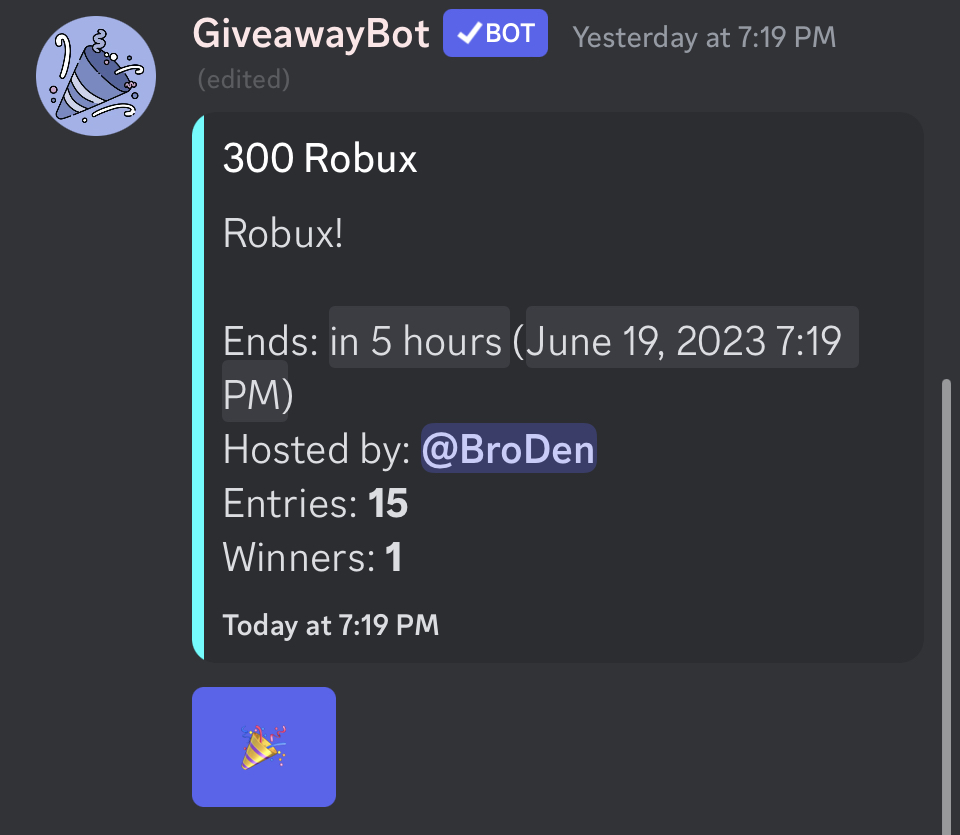 BrobotStudios's tweet photo. 300 Robux Giveaway!!!
Only 5 hours left!
To Enter:
・Like + Retweet 
・Follow Me 
・Join the Discord and hit the party hat in the giveaway channel https://t.co/Y5ZKhQFMWq

Winners DMed in 24H
#ROBLOX #ROBLOXDev #robloxgiveaway #robuxgiveaway #robuxgiftcard #FreeRobux #robuxcodes https://t.co/0o8BozfbpY