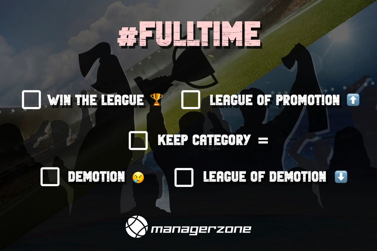 ManagerZone's tweet photo. The regular season is over and it's time to look back when we started and compare with our final result on the table. 📈 Did you achieve the goal that you set at the beginning of the season? 🤩 Or did you have a bit of a disappointment? 😞
#ManagerZone #GetInTheZone https://t.co/Q0Uwb0RPIG