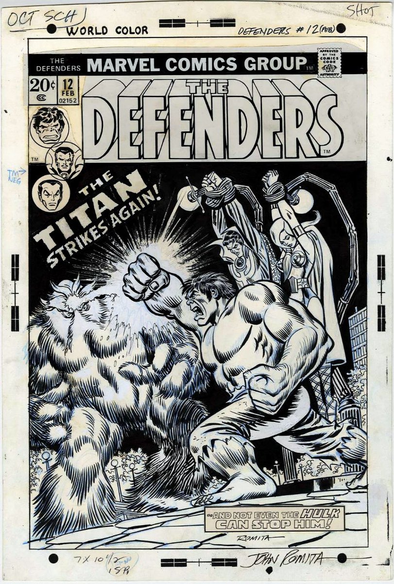 fhf's tweet photo. Celebrar John Romita Sr. # 06
.
.
.
.
.
#JohnRomitaSr #TheDefenders #TheIncredibleHulk #Xemnu #BD #Comics https://t.co/Ue64ge2vO7