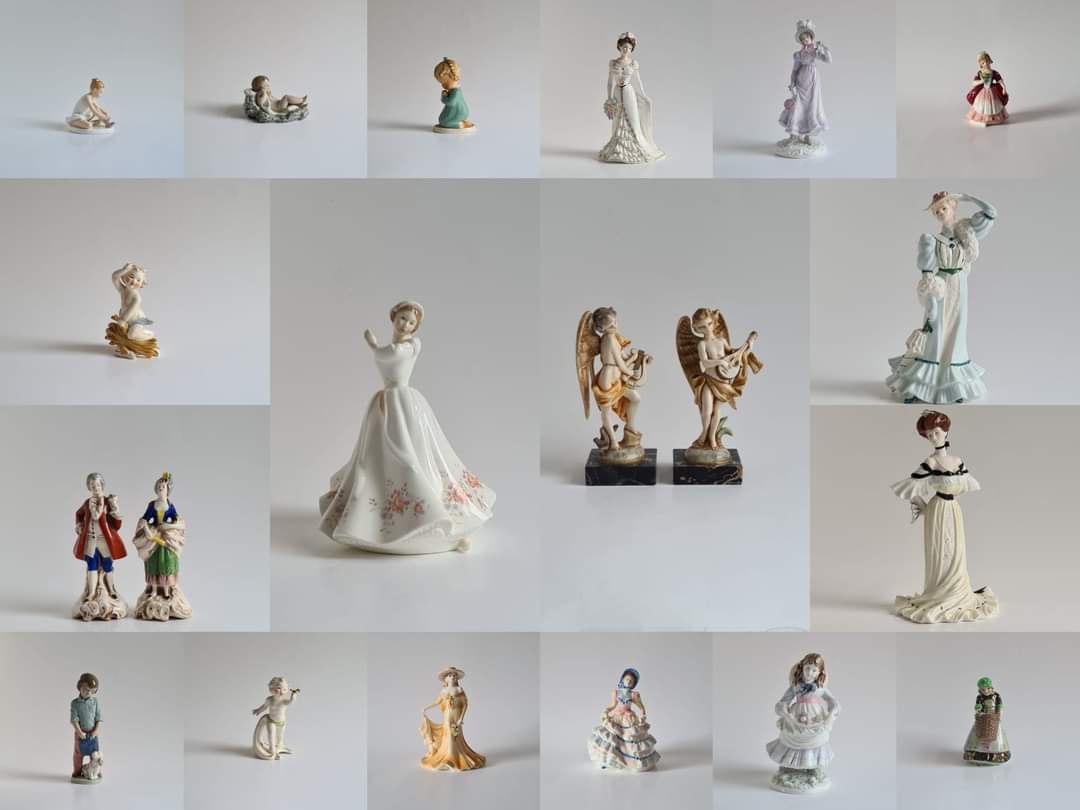 A few of our most recent additions to the Collectable Curios website, a selection of beautiful figurines!

collectablecurios.co.uk/?s=figurine&po…

#Figurines #RoyalDoulton #Coalport #Hummel #Home #PreLoved #ShopVintage #Antiquing #VintageFinds #LoveVintage #Collector  #StGeorgesMarketBelfast