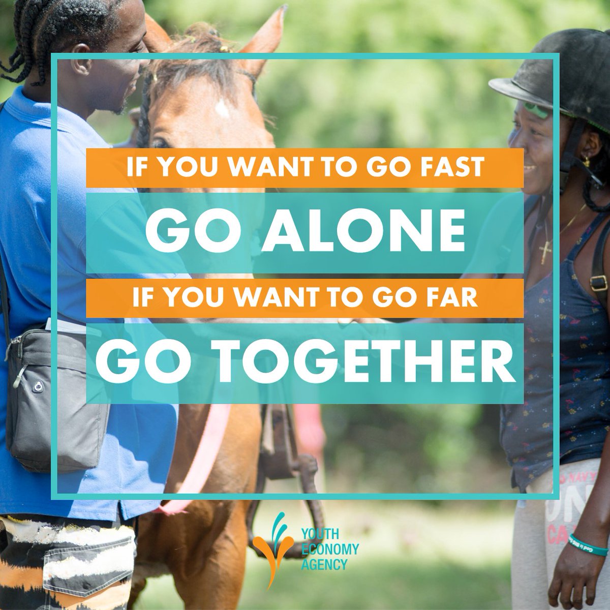 'If you want to go fast, go alone. If you want to go far, go together.'

'Many hands make light work.'

We can build a better tomorrow if we just start by supporting one another today. Let's get it!

#YEA #YouthDevelopment #YoungEntrepreneurs #YouthEconomy #YeaYea